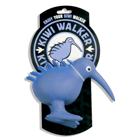 KIWI WALKER Whistle, S Izmēra, Zila. Lateksa rotaļlieta, 1 gab.