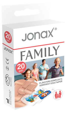 JONAX Family plāksteris, 20 gab.