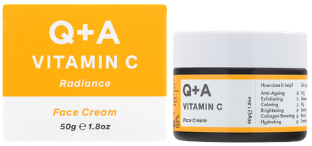 Q+A Vitamin C Radiance sejas krēms, 50 g