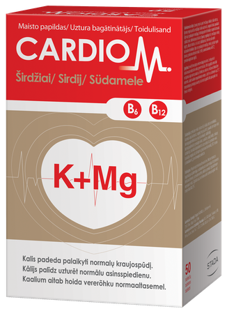 CARDIOM K+Mg tabletes, 50 gab.