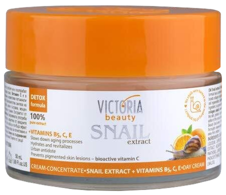 VICTORIA BEAUTY Snail Extract + Vitamins B5, C, E sejas krēms, 50 ml