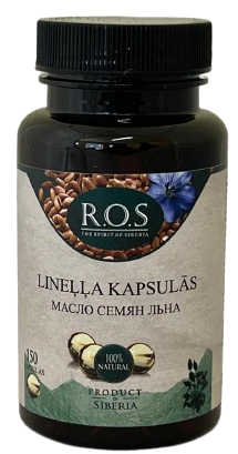 R.O.S. Lineļļas kapsulas, 150 gab.