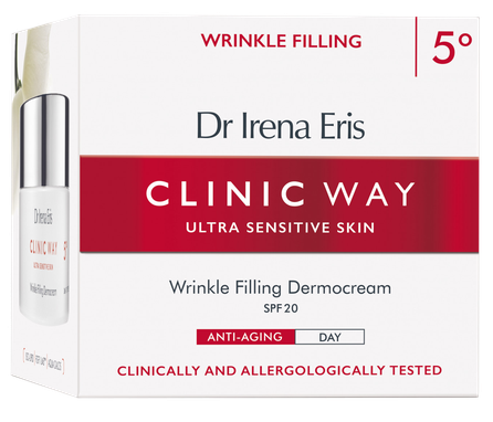 CLINIC WAY  5 Wrinkle Filling  SPF 20 dienas sejas krēms, 50 ml