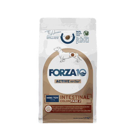 FORZA10 Active Vetdiet Intestinal Colon Fase 2  Mini/Toy, Suņiem sausā barība, 1.5 kg