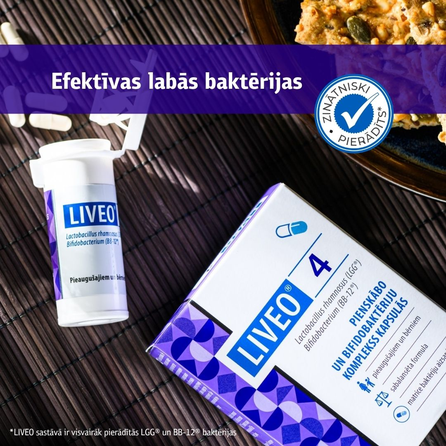 LIVEO  4 kapsulas, 7 gab.
