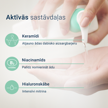 CERAVE For Face And Bodu With Ceramides attīroša želeja, 236 ml