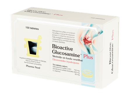 BIOACTIVE Glucosamine Plus tabletes, 150 gab.