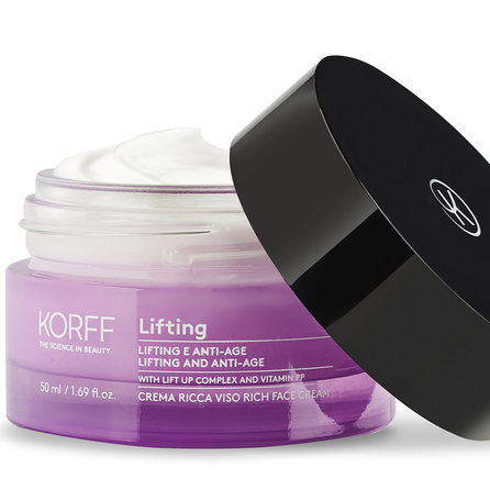 KORFF Lifting 40-76 bagātīgs pretnovecošanās ar liftinga efektu sejas krēms, 50 ml