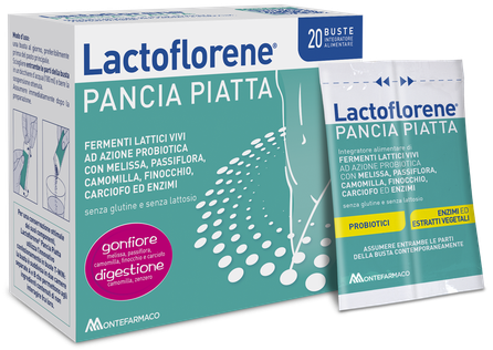 LACTOFLORENE Pancia Piatta pulveris, 20 gab.