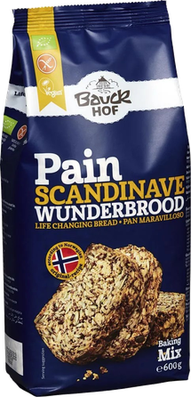 BAUCK HOF bezglutēna auzu un sēklu maizes pagatavošanai maisījums, 600 g