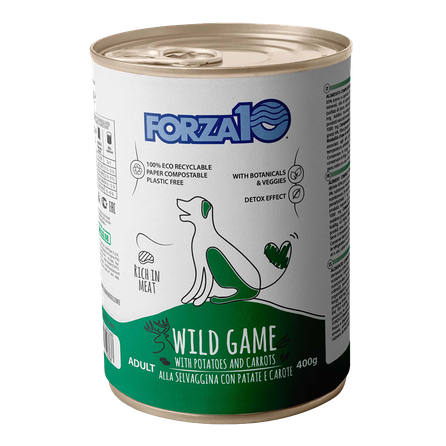 FORZA10 Maintenance Mežaaļa Ar Kartupeļiem Un Burkāniem, Suņiem mitrā barība, 400 g