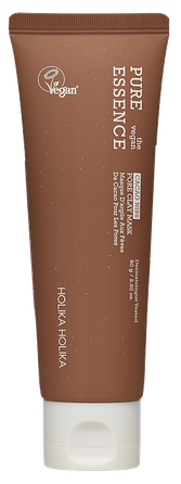 HOLIKA HOLIKA Pure Essence The Vegan Cacao Nibs Pore Clay sejas maska, 80 g