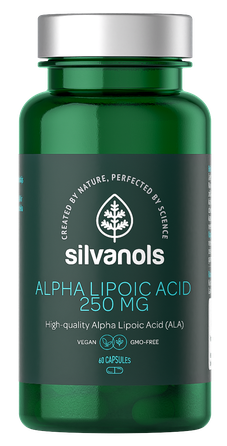 SILVANOLS Alpha Lipoic Acid 250 mg kapsulas, 60 gab.