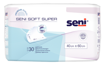 SENI Seni Soft Super 40 x 60 cm absorbējošie palagi, 30 gab.