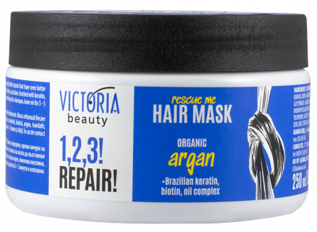 VICTORIA BEAUTY 1,2,3! Repair! for Damaged Hair maska matiem, 250 ml