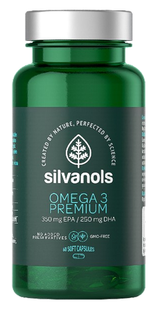 SILVANOLS Premium Omega 3 kapsulas, 60 gab.