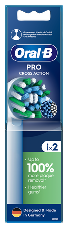ORAL-B Refill Cross Action PRO elektriskās zobu birstes uzgaļi, 2 gab.