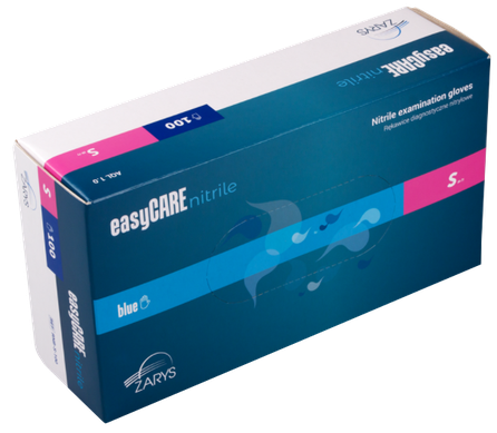 EASYCARE S izmērs, nitrila, zili cimdi nesterili, 100 gab.