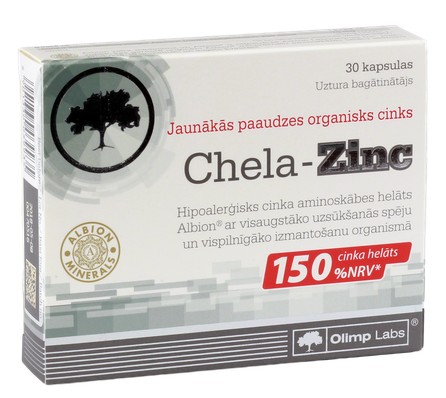 OLIMP LABS Chela - Zinc kapsulas, 30 gab.
