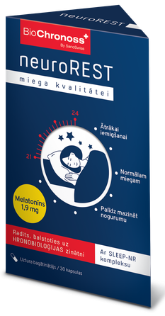 BIOCHRONOSS NeuroREST kapsulas, 30 gab.