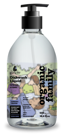 PURENN Ar Lavandu Spring Story trauku mazgāšanas līdzeklis, 500 ml