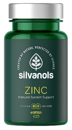 SILVANOLS Premium Zinc kapsulas, 60 gab.