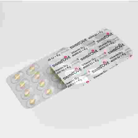 SWISS OVIT Vitamin D3 4000 IU +K2 kapsulas, 30 gab.