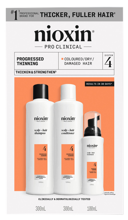 NIOXIN Hair Care System 4 Kit for Colored Hair with Progressed Thinning komplekts, 1 gab.