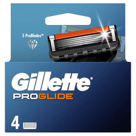 GILLETTE Fusion Proglide 4 Manual skuvekļu maināmās kasetnes, 4 gab.