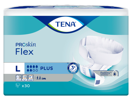 TENA Flex Plus L autiņbiksītes, 30 gab.