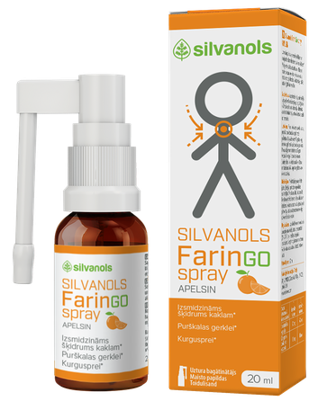 FARINGOSPRAY Apelsīnu sprejs, 20 ml