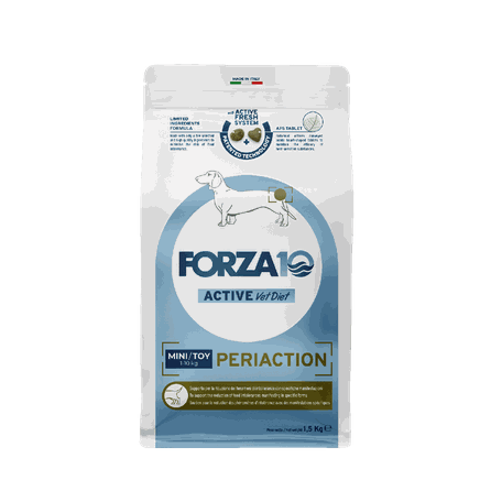 FORZA10 Activevetdiet Periaction Mini/Toy, Suņiem sausā barība, 1.5 kg