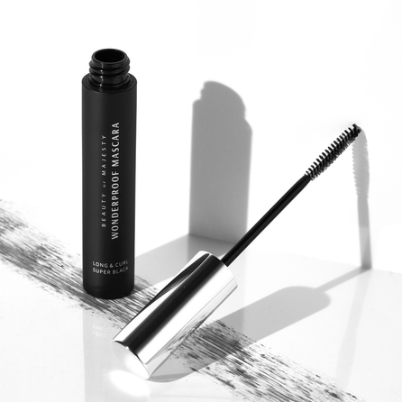 BOM Wonderproof Long & Curl 01 Super Black skropstu tuša, 8 g