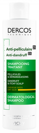 VICHY Dercos Dry hair šampūns, 200 ml
