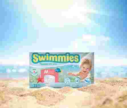 MOLTEX Swimmies M (9-15 kg) peldēšanas biksītes, 11 gab.