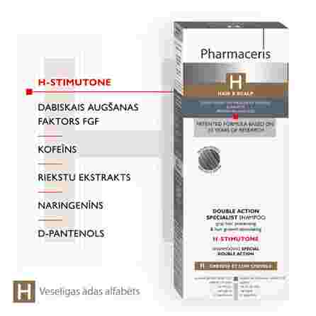 PHARMACERIS H Stimutone šampūns, 250 ml