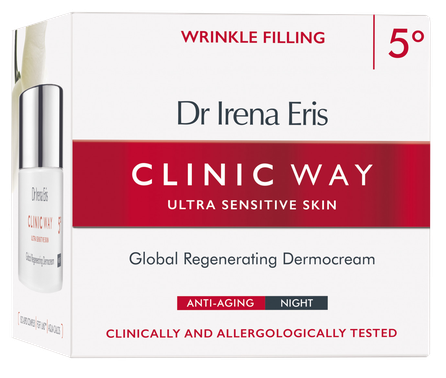 CLINIC WAY  5 Wrinkle Filling nakts sejas krēms, 50 ml