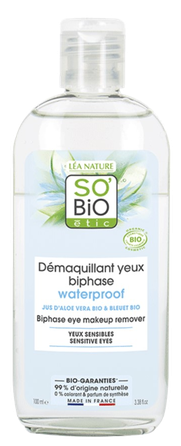 SO BIO ETIC Biphase Eye acu kosmētikas noņēmējs, 100 ml