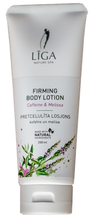 LĪGA Ar kofeīnu un melisas ēterisko eļļu pretcelulīta losjons, 200 ml