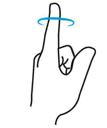 PRIM 940 (M) pirksta šina-fiksators, 1 gab.