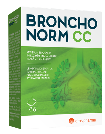 BRONCHONORM CC paciņas, 6 gab.