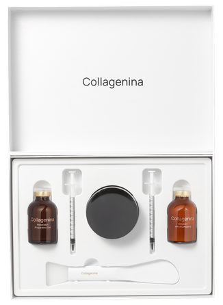 COLLAGENINA Face Pack with 6 Collagens 2x30 ml, 1x50 ml, Grade 2 komplekts, 1 gab.