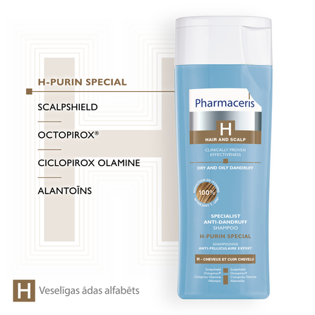PHARMACERIS H-Purin Special šampūns, 250 ml