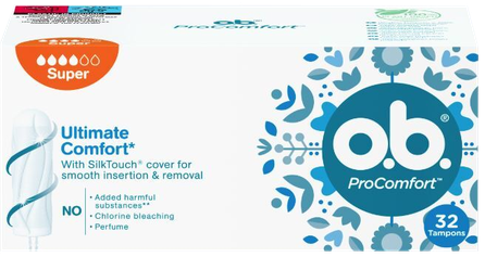 O.B. Procomfort Super tamponi, 32 gab.