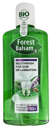 FOREST BALM Ciedru riekstu eļļas & salvijas mutes skalojamais līdzeklis, 500 ml