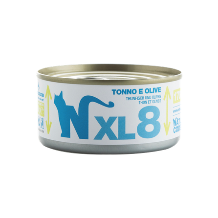 NATURAL CODE XL8 Tuncis Un Olīvas mitrā barība, 170 g