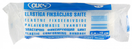 OLKO  4 m x 10 cm elastīga fiksācijas saite, 1 gab.