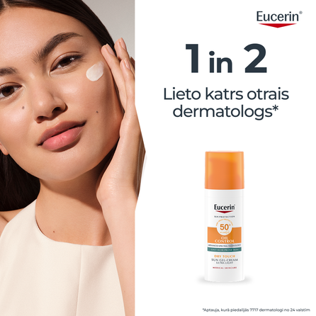 EUCERIN Sun Oil Control SPF 50+ saules aizsarglīdzeklis, 50 ml