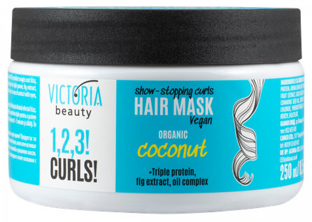 VICTORIA BEAUTY 1,2,3! Curls! for Curly Hair maska matiem, 250 ml