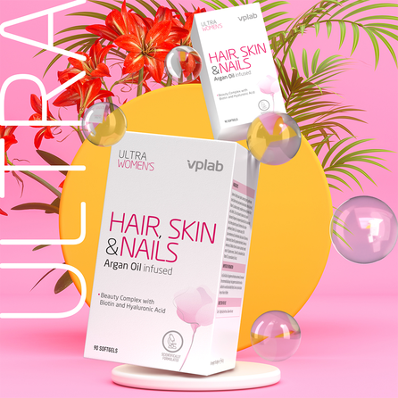 VPLAB Ultra Women's Hair, Skin & Nails mīkstās kapsulas, 90 gab.